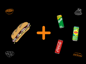 Menu Sandwich Normal + Boisson
